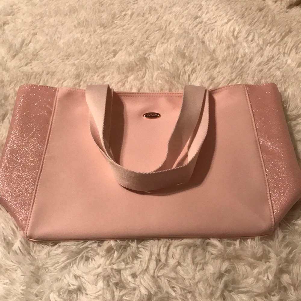 pink/sparkle Coach tote